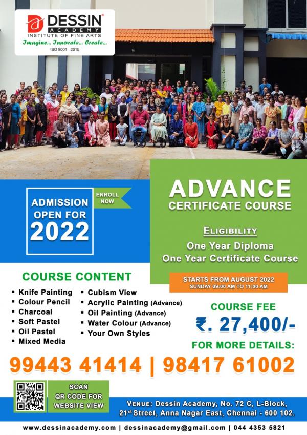 Advanced drawing and pianting Classes in Chennai, Madurai, Trichy, Karaikudi, Bangalore & Mumbai | Art classes Admission open 2021 