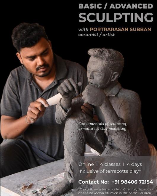 Clay Modelling Classes | Figurative Sculpture Classes | Animal Sculpture Classes in Chennai.